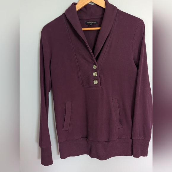 Banana Republic Tops - 4/$10 ✨ Banana Republic Deep Purple Knit Top‎ Long Sleeve